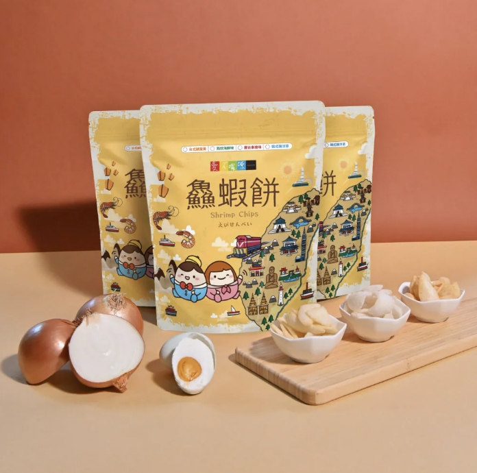 捷運南港展覽館庇護工場 愛不囉嗦｜鱻蝦餅組 (3包/組)