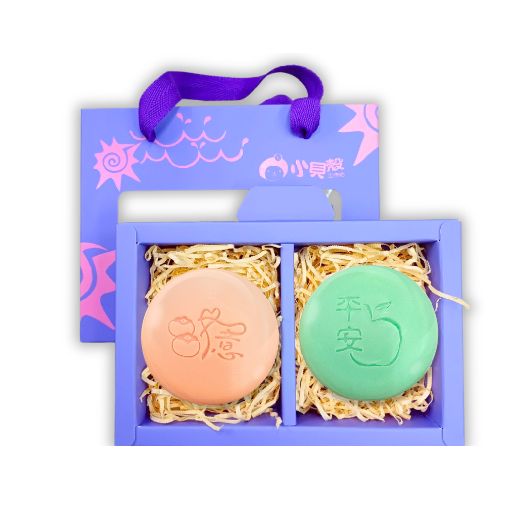 臺北市自閉症家長協會附設小貝殼工作坊 水果吉祥話-果香前奏｜二入禮盒 